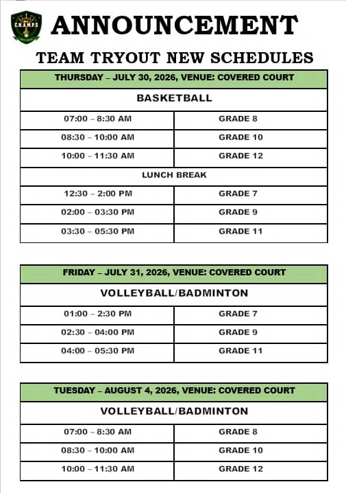 INTRAMS TRYOUT